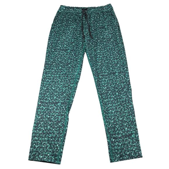 LULULEMON Jet Crop Slim Luxtreme Size 2 Mountain Peaks Black Forage Teal - Picture 5 of 9